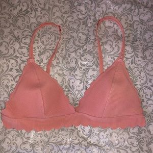 Scalloped edge bralette